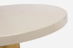 TAVOLINO IN METALLO CREMA D50.5 - NALIMA