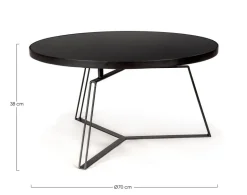 TAVOLINO IN METALLO D70 - ZAIRA