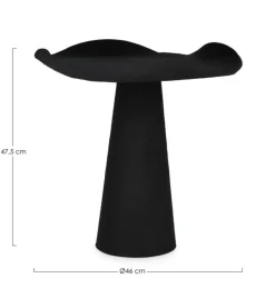 TAVOLINO IN METALLO NERO - LALITA