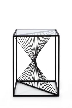 TAVOLINO IN METALLO 40X40 - ESPIRAL