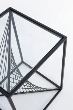 TAVOLINO IN METALLO 40X40 - ESPIRAL