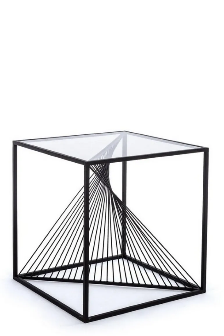 TAVOLINO IN METALLO 48X48 - ESPIRAL