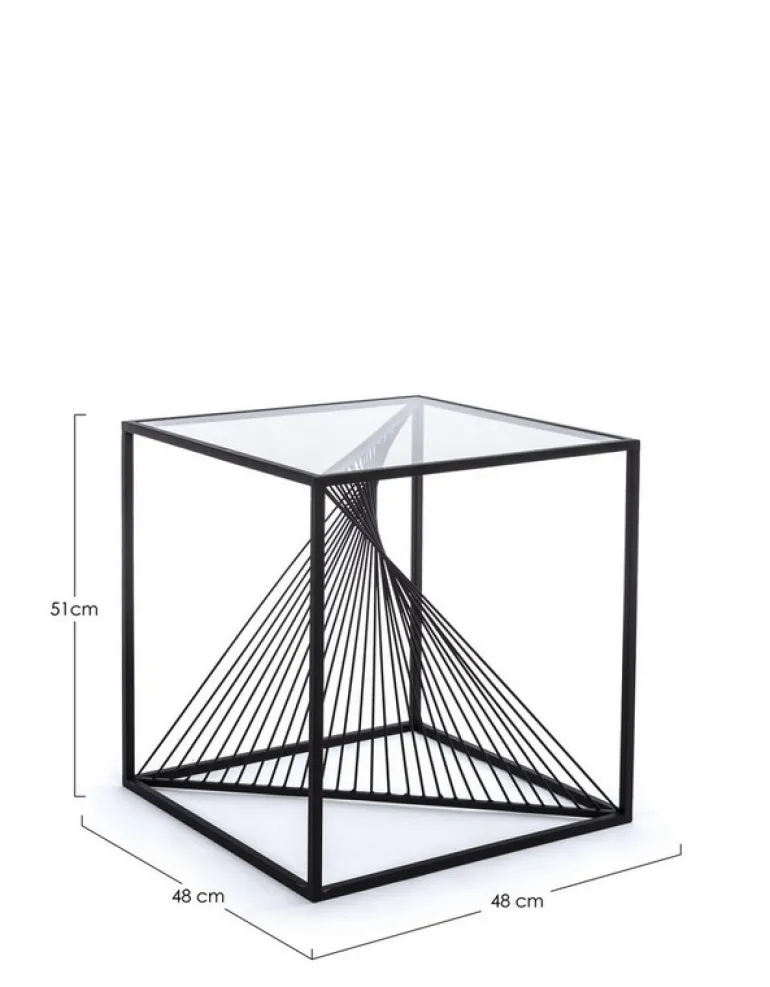 TAVOLINO IN METALLO 48X48 - ESPIRAL