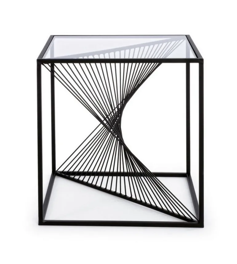 TAVOLINO IN METALLO 48X48 - ESPIRAL