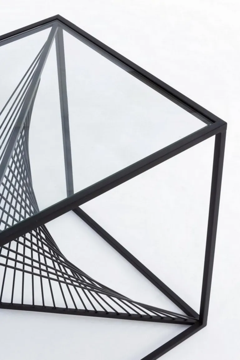 TAVOLINO IN METALLO 48X48 - ESPIRAL