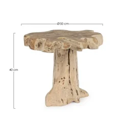 TAVOLINO IN TEAK 50X50 - KAVIR