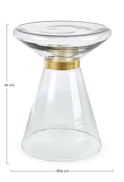 TAVOLINO IN VETRO CLEAR D36 - AZMIN