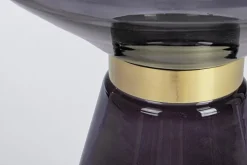 TAVOLINO IN VETRO GRIGIO FUM - AZMIN