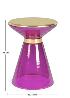 TAVOLINO IN VETRO LILIAC D36 - MERIEL