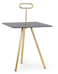 TAVOLINO IN VETRO 40X40 - INESH