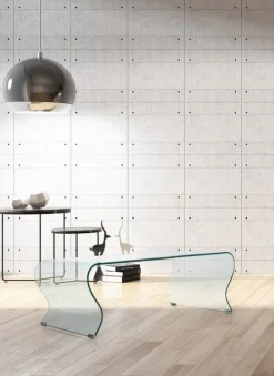 TAVOLINO IN VETRO 120X60 - IRIDE