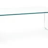 TAVOLINO IN VETRO 120X60 - IRIDE