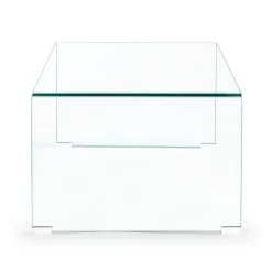 TAVOLINO IN VETRO 120X60 - IRIDE