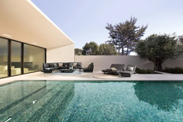 TAVOLINO MODULARE IN ALLUMINIO ANTRACITE WG21 - INFINITY