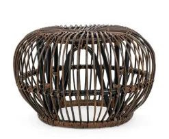 TAVOLINO POUF IN FIBRE NATURALI - DORADAL