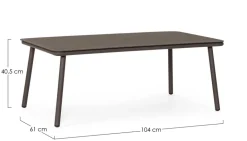 TAVOLINO SPIKE 104X61 RAVEN QS25