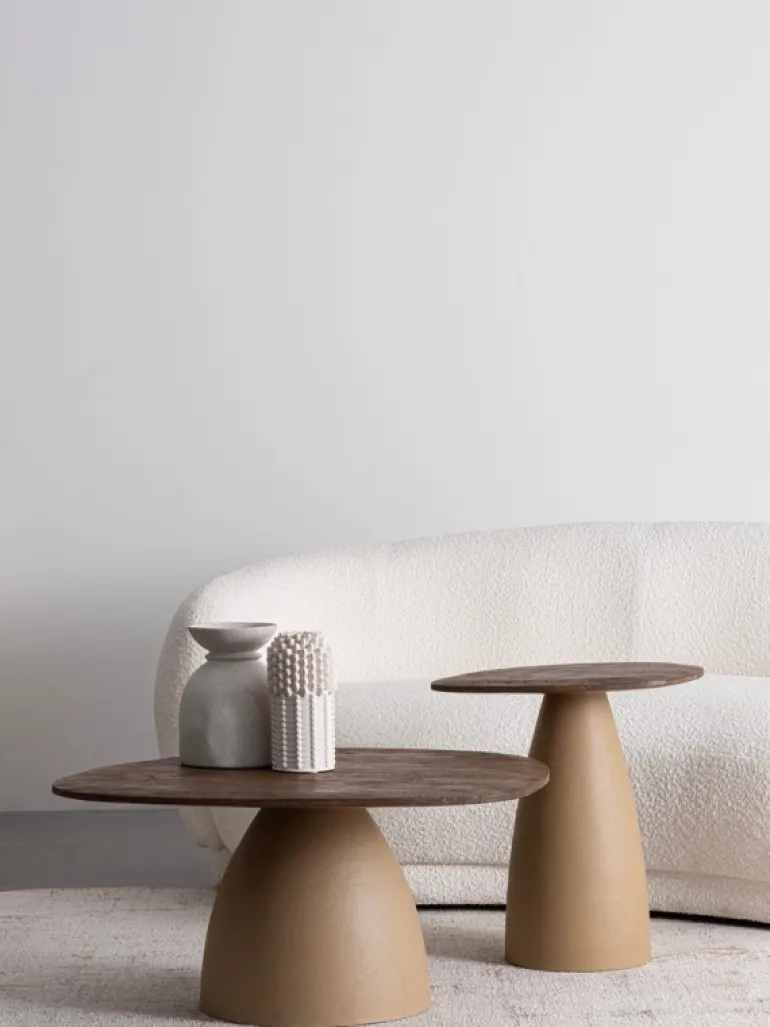 TAVOLINO STANLEY TOP RUSTIC BROWN 86