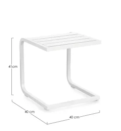 TAVOLINO TAYLOR 40X40 BIANCO