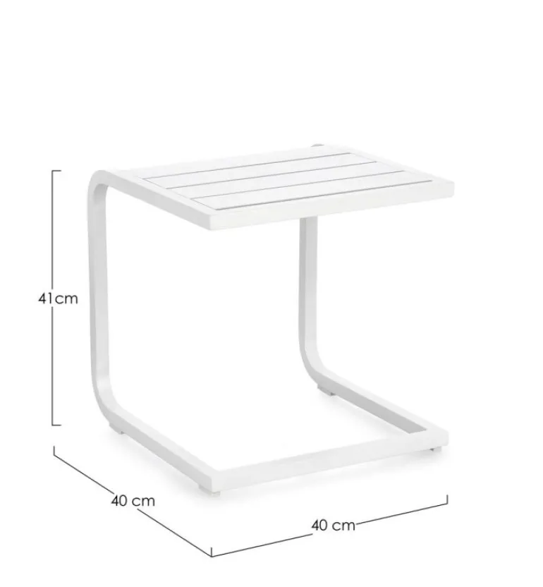 TAVOLINO TAYLOR 40X40 BIANCO