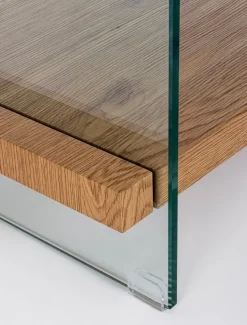 TAVOLINO 50X50 NERO - LINE WOOD