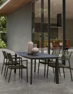 TAVOLO ALCORA 180X90 ANTRACITE