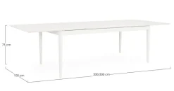 TAVOLO ALL NEBULA 200-300X100 VAPOR YK15