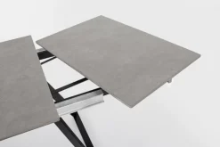 TAVOLO ALL. REETA 120/180X90 NERO/GRIGIO