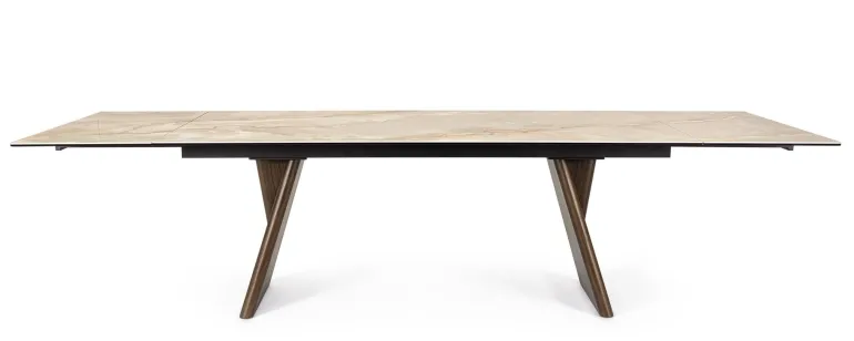 TAVOLO ALL.MAIKKI 200/300X100 NOCE/ONICE