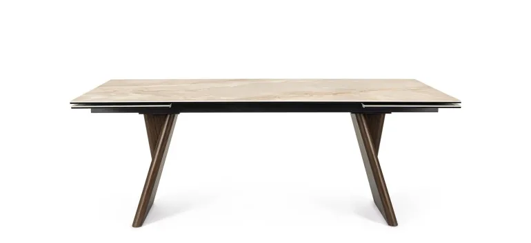 TAVOLO ALL.MAIKKI 200/300X100 NOCE/ONICE