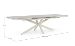 TAVOLO ALL.PASCAL 200-260X100 PELICAN