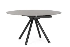 TAVOLO ALL.RAUNI D87/135 NERO/GRIGIO