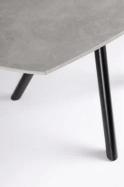 TAVOLO ALL.RAUNI D87/135 NERO/GRIGIO