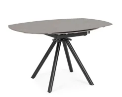 TAVOLO ALL.RAUNI D87/135 NERO/GRIGIO