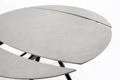 TAVOLO ALL.RAUNI D87/135 NERO/GRIG.CHIAR