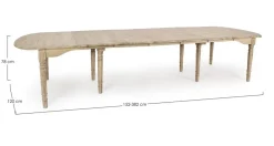 TAVOLO ALLUNGABILE IN LEGNO - BEDFORD