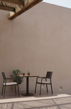 TAVOLO BELMAR 75X75 ANTRACITE YK13