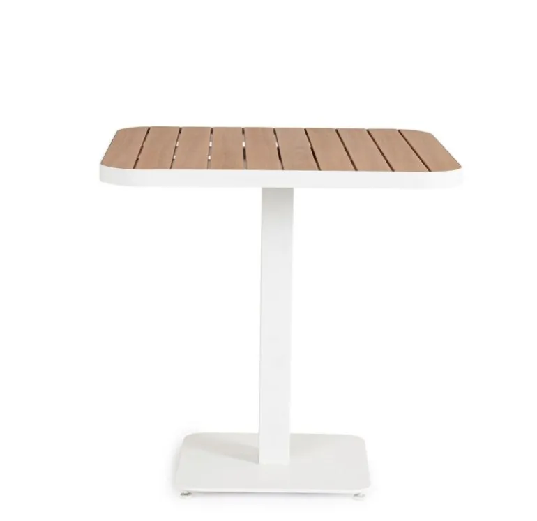 TAVOLO BELMAR 75X75 BIANCO YK11