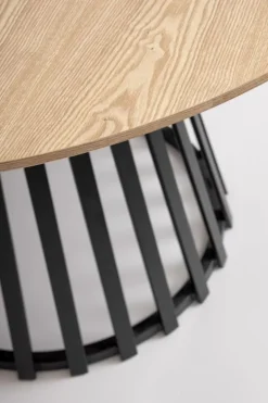 TAVOLO CILLIAN D120 NERO/NATURAL