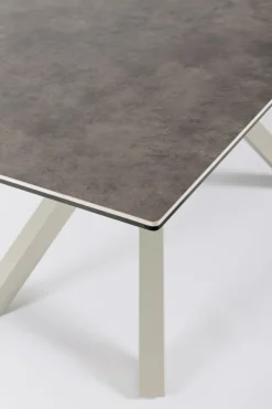 TAVOLO CON PIANO IN CERAMICA TORTORA - SEAN