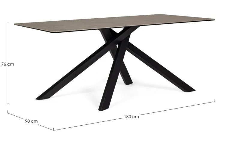 TAVOLO CON PIANO IN CERAMICA - MESSIER