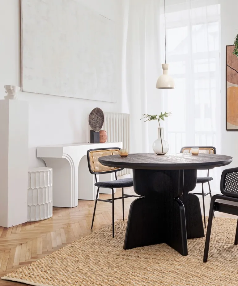 TAVOLO EMPIRE D120 NERO