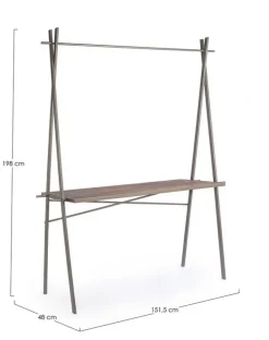 TAVOLO ESPOSITORE IN LEGNO RETTANGOLARE