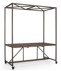 TAVOLO ESPOSITORE IN LEGNO CON TETTO