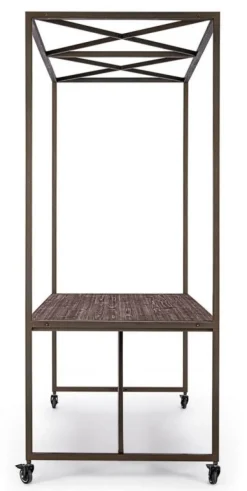 TAVOLO ESPOSITORE IN LEGNO CON TETTO