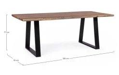 TAVOLO FISSO IN LEGNO - ARTUR