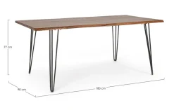 TAVOLO FISSO IN LEGNO - BARROW
