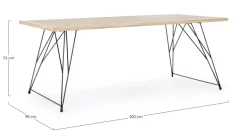 TAVOLO FISSO IN LEGNO - DISTRICT