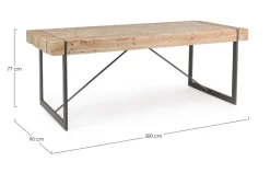 TAVOLO FISSO IN LEGNO - GARRETT
