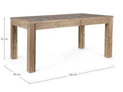 TAVOLO FISSO IN LEGNO 160x90 - KAILY