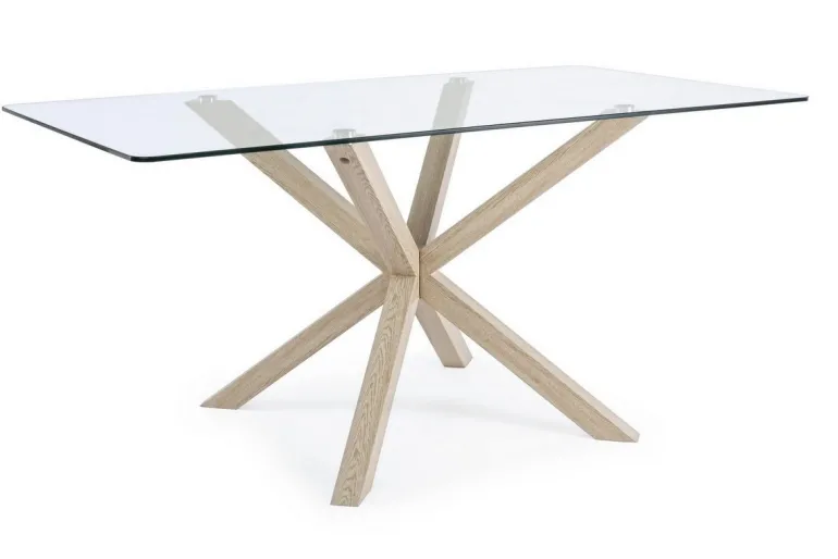 TAVOLO FISSO IN VETRO - MAY